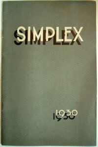 Simplex-folder 1930
