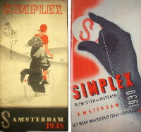 Simplex-folders 1938, 1939