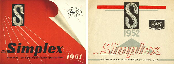 Simplex-folders 1951, 1952