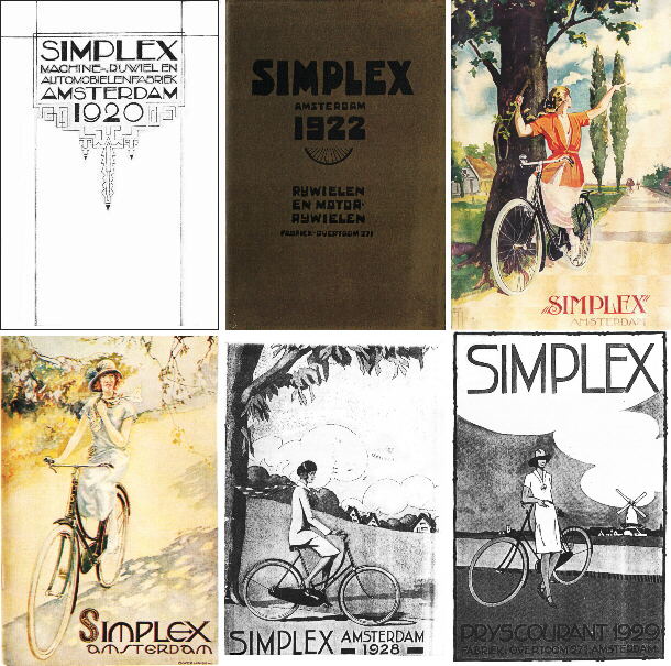 Simplex-folders 1920, 1922, 1924, 1925, 1928, 1929